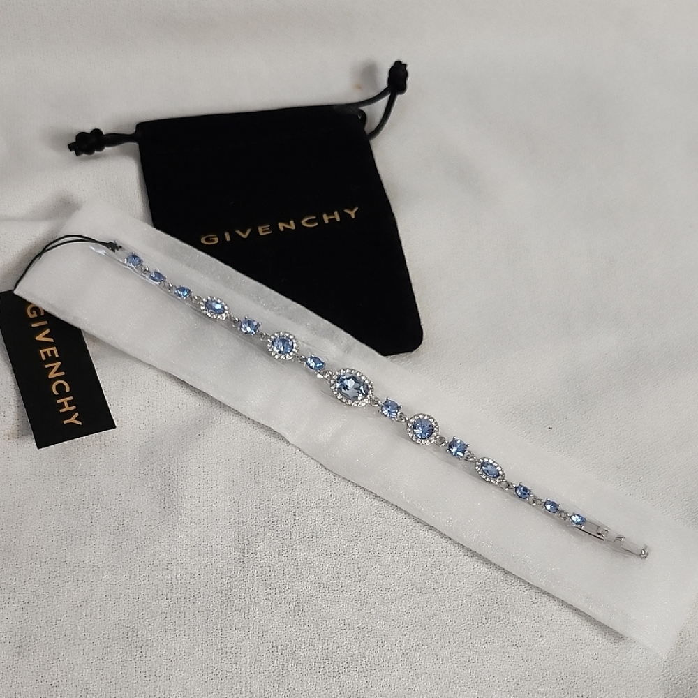 NWT Givenchy Blue Topaz and Cubic Zirconia  Bracelet